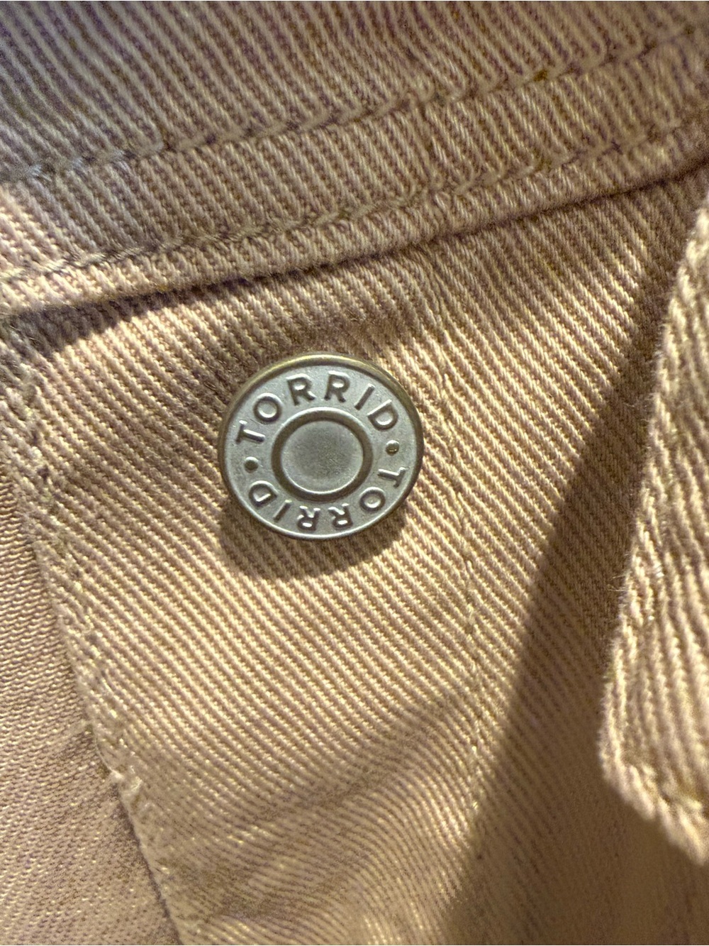 Torrid Size 0 (12) Brown Jean Jacket with Utility Pockets - Picture 6 of 8